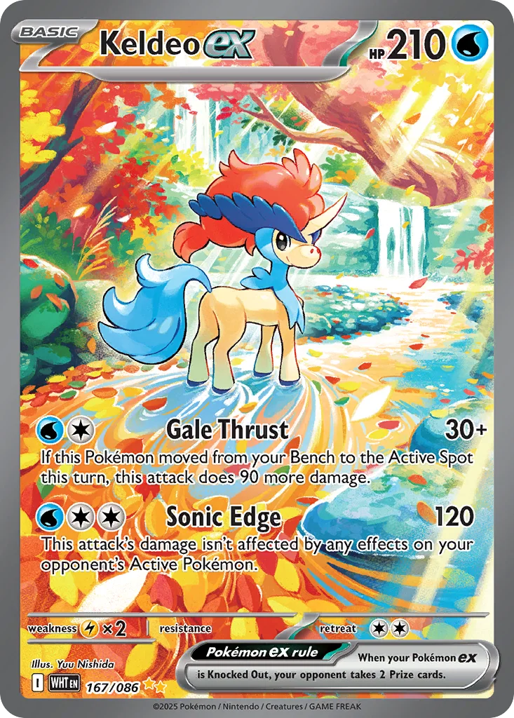 Keldeo ex 167/086 White Flare (Holo)