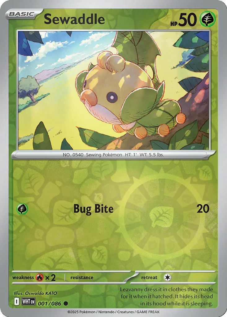 Sewaddle 001/086 White Flare (Reverse holo)