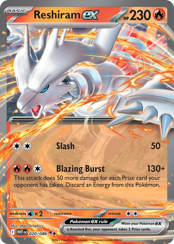 Reshiram ex 020/086 White Flare (Holo)