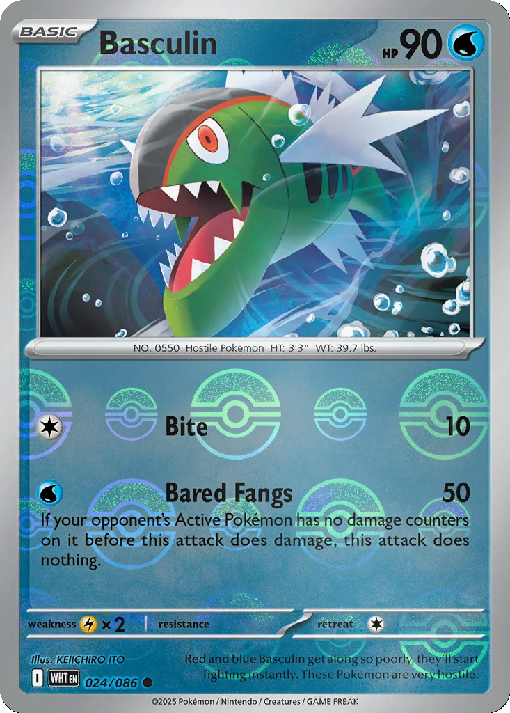 Basculin 024/086 White Flare (Poké Ball holo)