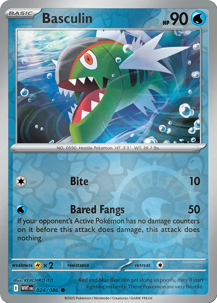 Basculin 024/086 White Flare (Reverse holo)