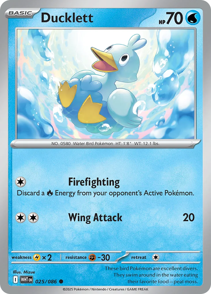 Ducklett 025/086 SV: White Flare (Normal)