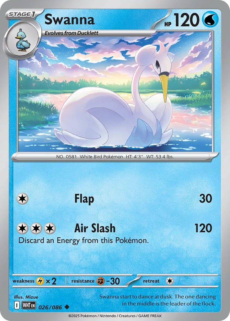 Swanna 026/086 SV: White Flare (Normal)