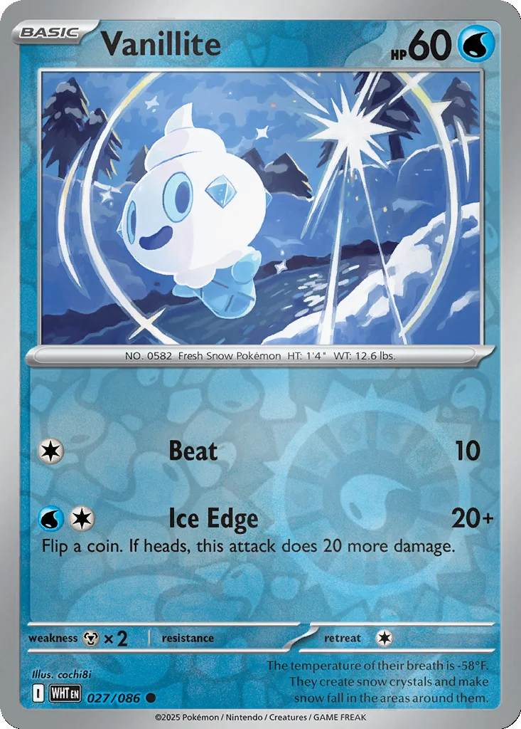 Vanillite 027/086 SV: White Flare (Reverse holo)