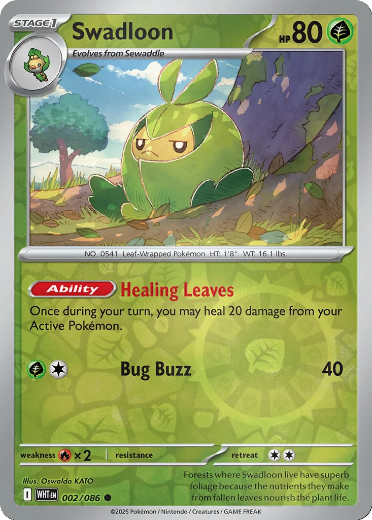 Swadloon 002/086 White Flare (Reverse holo)
