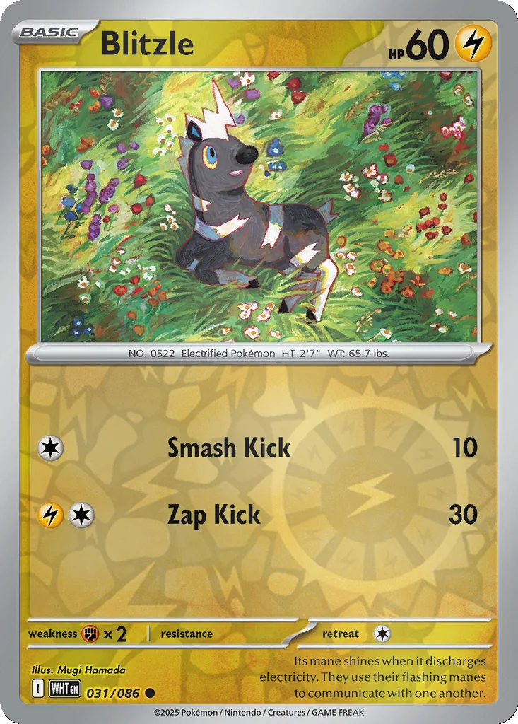 Blitzle 031/086 SV: White Flare (Reverse holo)