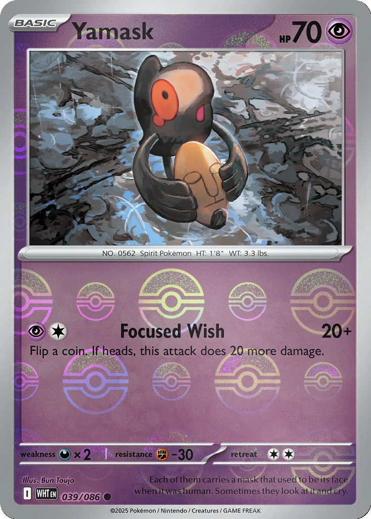 Yamask 039/086 White Flare (Poké Ball holo)