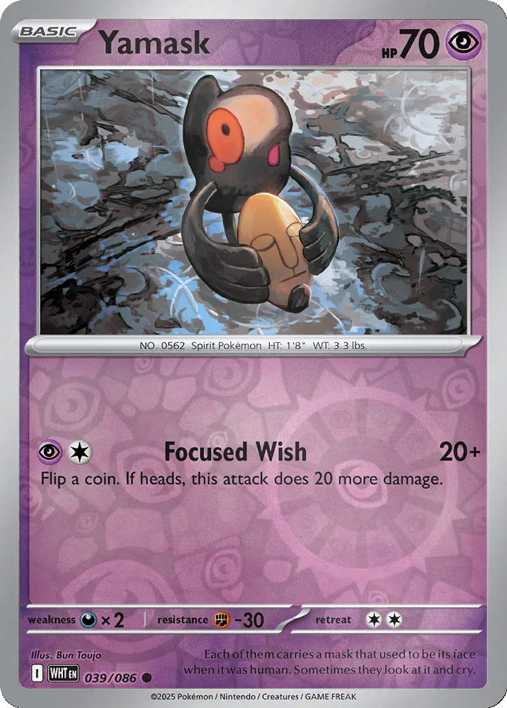 Yamask 039/086 White Flare (Reverse holo)