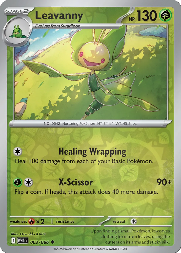 Leavanny 003/086 White Flare (Reverse holo)