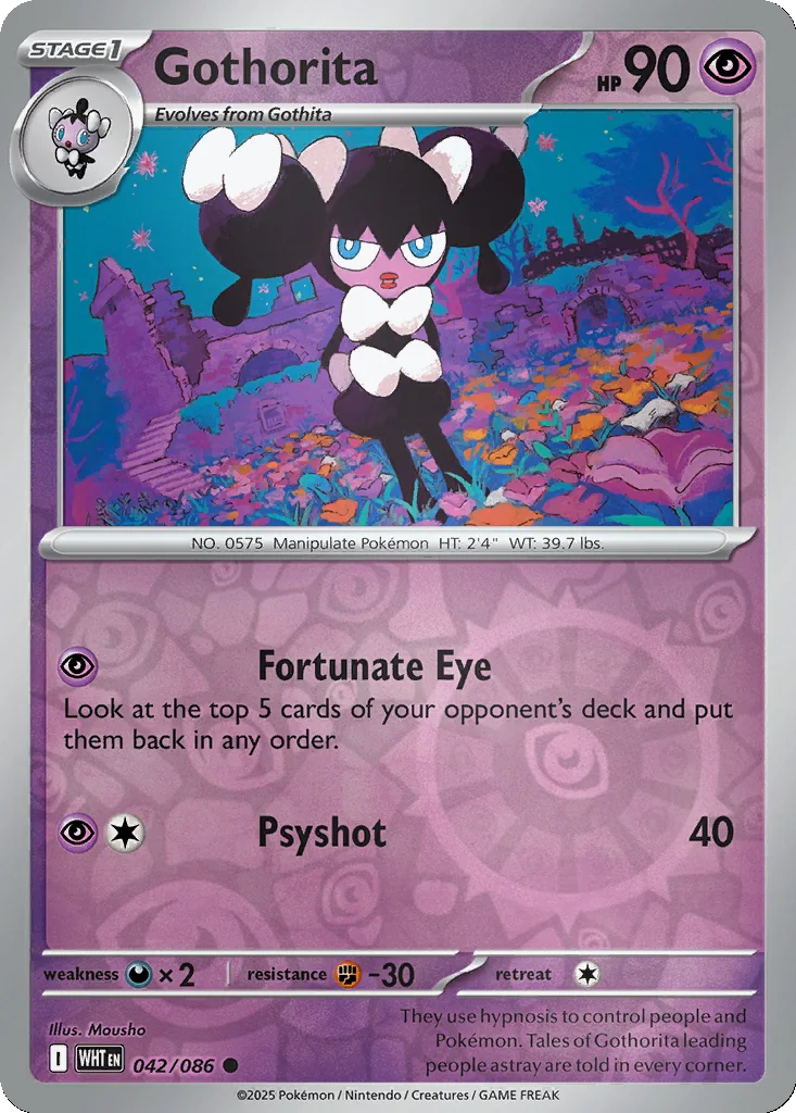 Gothorita 042/086 SV: White Flare (Reverse holo)