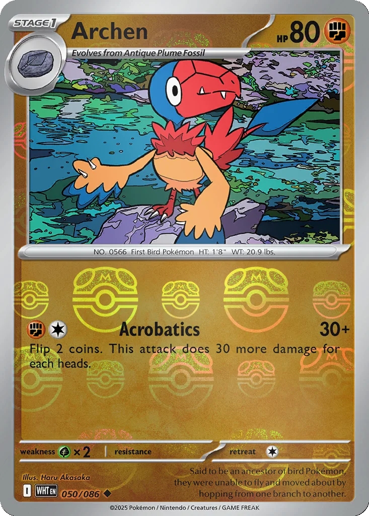 Archen 050/086 White Flare (Master Ball holo)