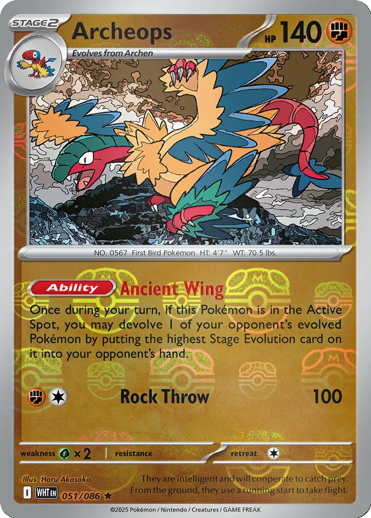 Archeops 051/086 White Flare (Master Ball holo)
