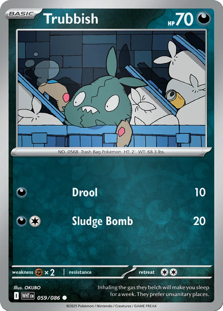 Trubbish 059/086 White Flare (Reverse holo)