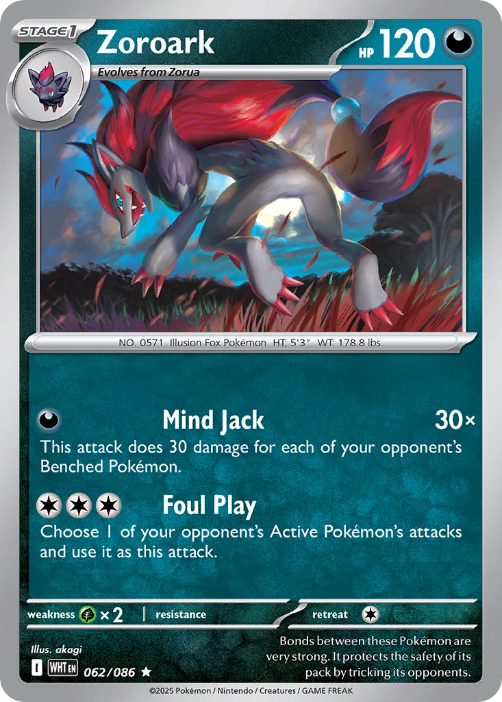 Zoroark 062/086 SV: White Flare (Holo)