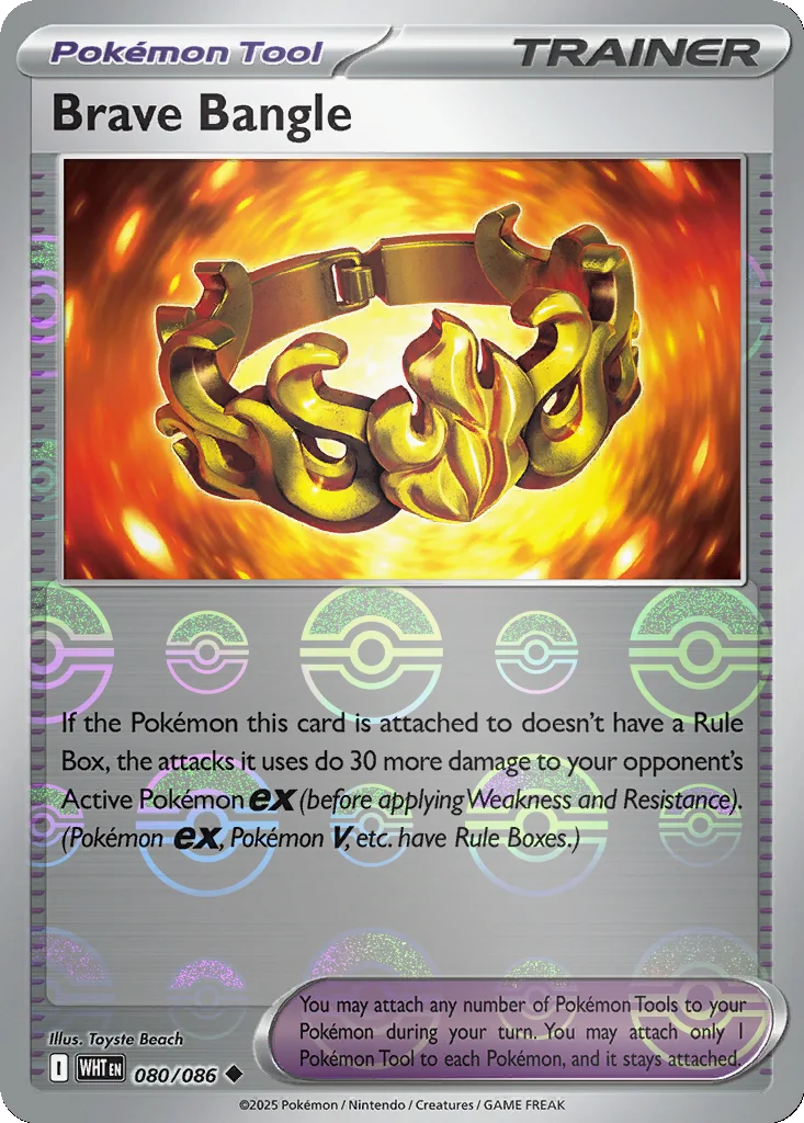 Brave Bangle 080/086 White Flare (Poké Ball holo)