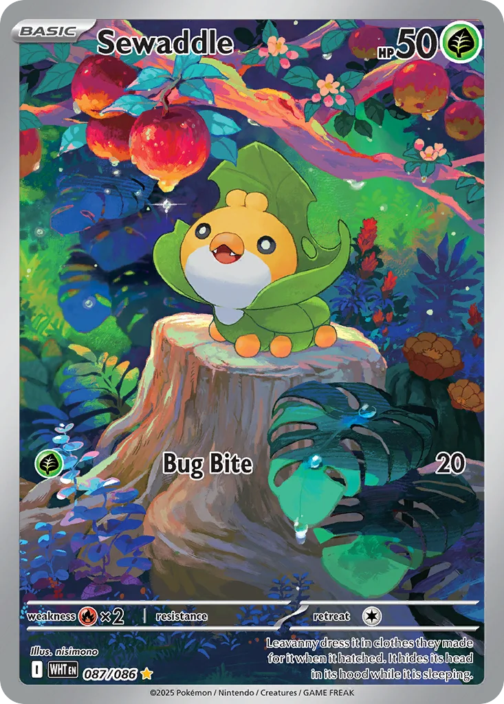 Sewaddle 087/086 White Flare (Holo)