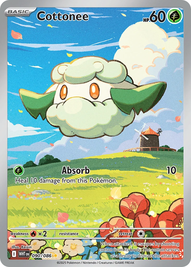 Cottonee 090/086 White Flare (Holo)
