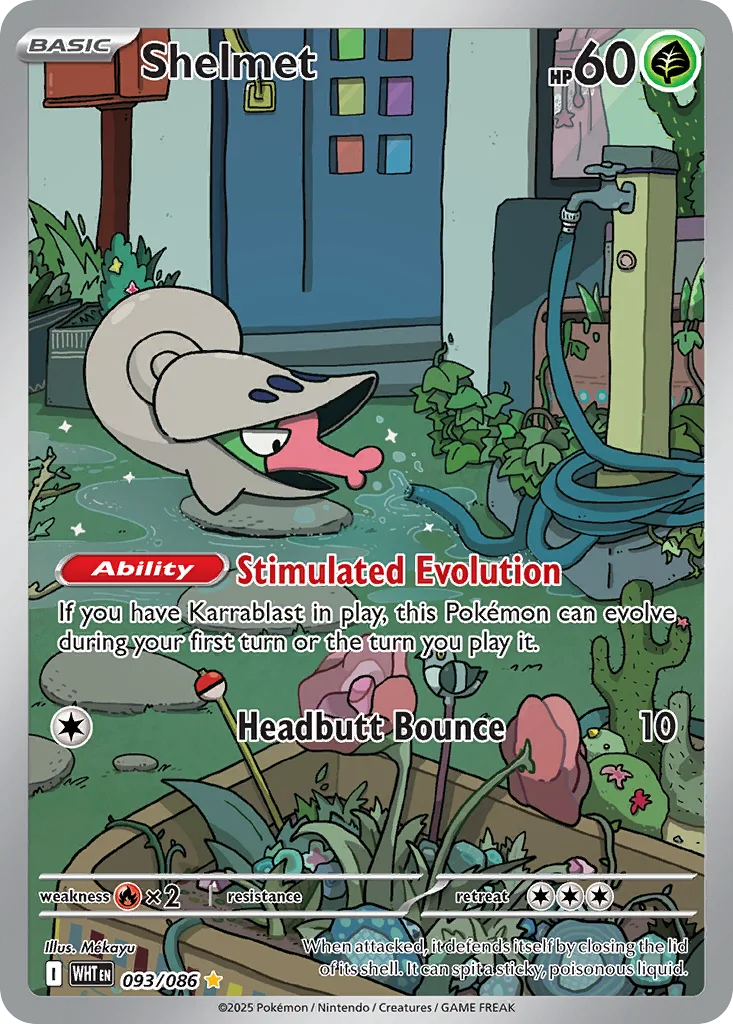 Shelmet 093/086 White Flare (Holo)