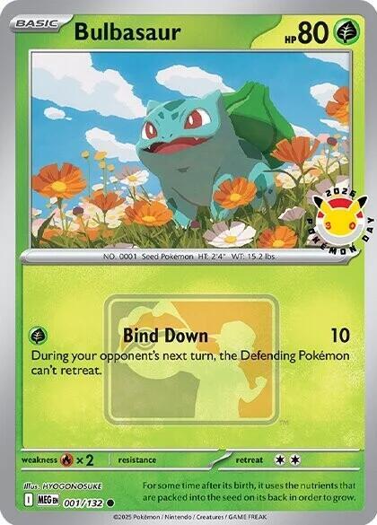 Bulbasaur – 30th Celebration nr 1/132 (Pokémon Day Stamp)