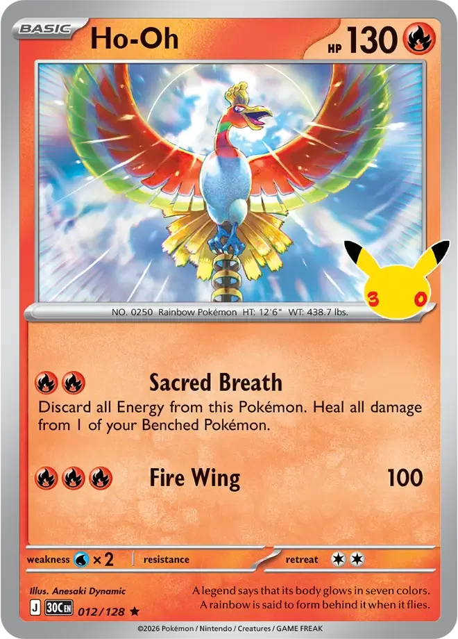 Ho-Oh – 30th Celebration nr 012/128 (Holo)