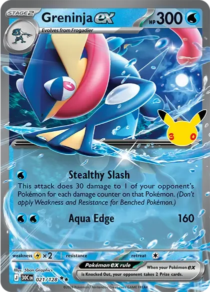 Greninja ex – 30th Celebration nr 021/128 (Holo)