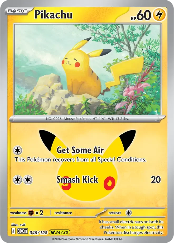 Pikachu – 30th Celebration nr 046/128 (Holo)