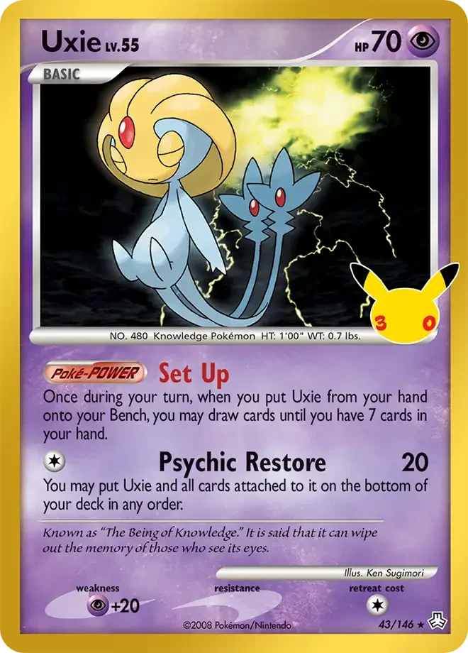 Uxie – 30th Celebration: Classic Collection nr 43/146 (Classic holo)