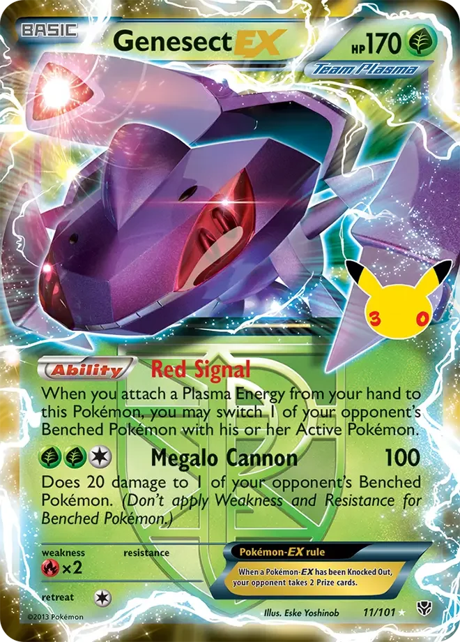 Genesect-EX – 30th Celebration: Classic Collection nr 11/101 (Classic holo)
