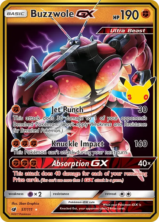 Buzzwole-GX – 30th Celebration: Classic Collection nr 57/111 (Classic holo)
