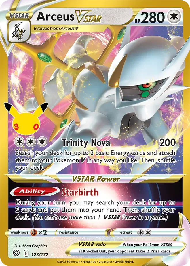 Arceus VSTAR – 30th Celebration: Classic Collection nr 123/172 (Classic holo)