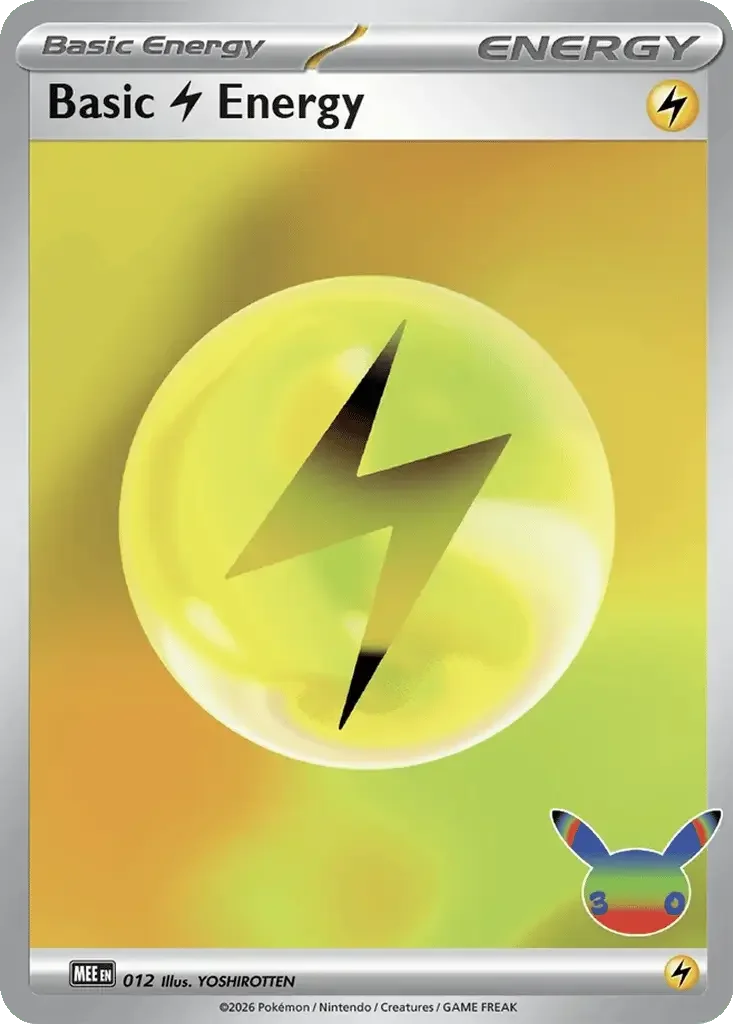 Basic Lightning Energy – 30th Celebration nr MEE 012/128 (Holo)