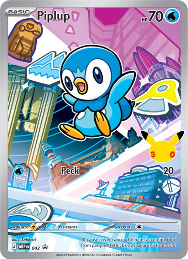 Piplup – Mega Evolution Promo nr 042 (First Partner • Series 1)
