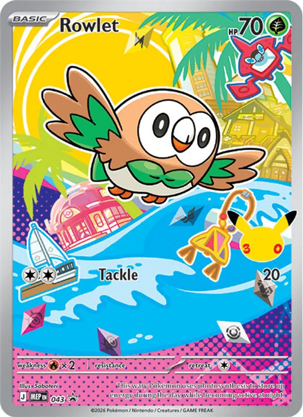 Rowlet – Mega Evolution Promo nr 043 (First Partner • Series 1)