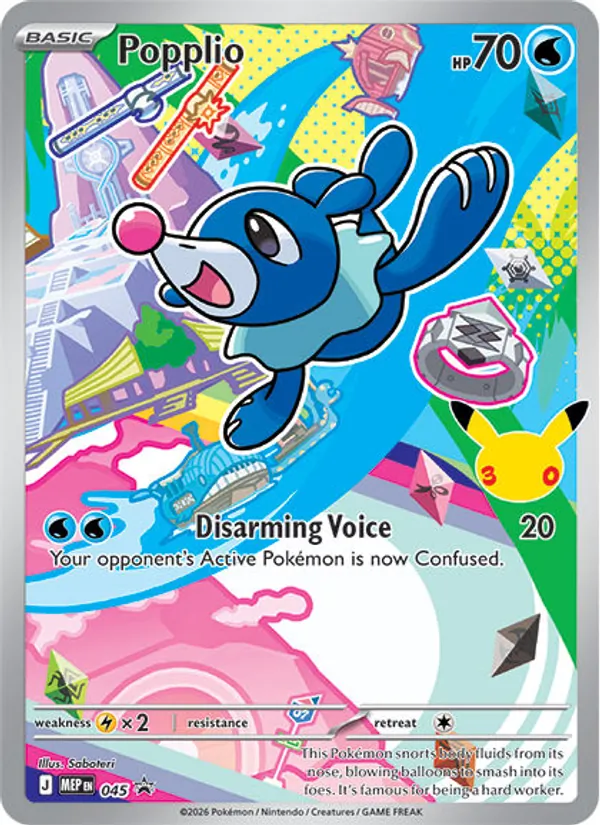 Popplio – Mega Evolution Promo nr 045 (First Partner • Series 1)