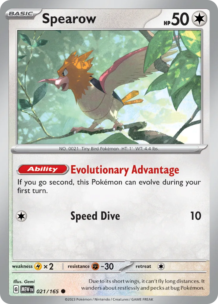 Spearow – 151 nr 021/165 (Normal)