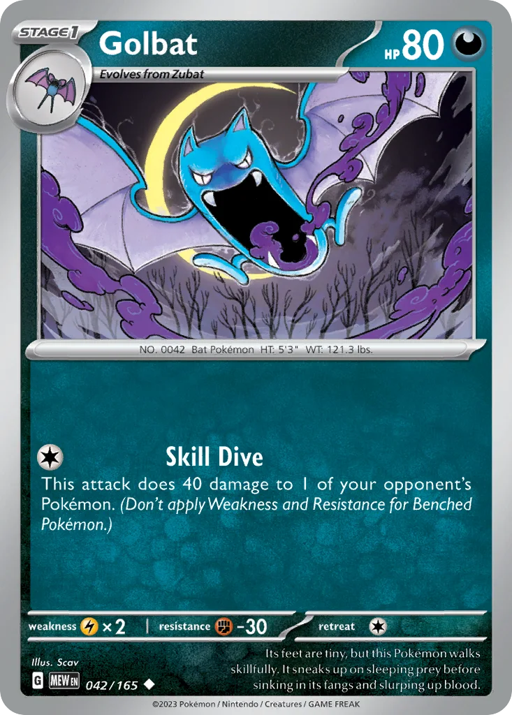 Golbat – 151 nr 042/165 (Normal)
