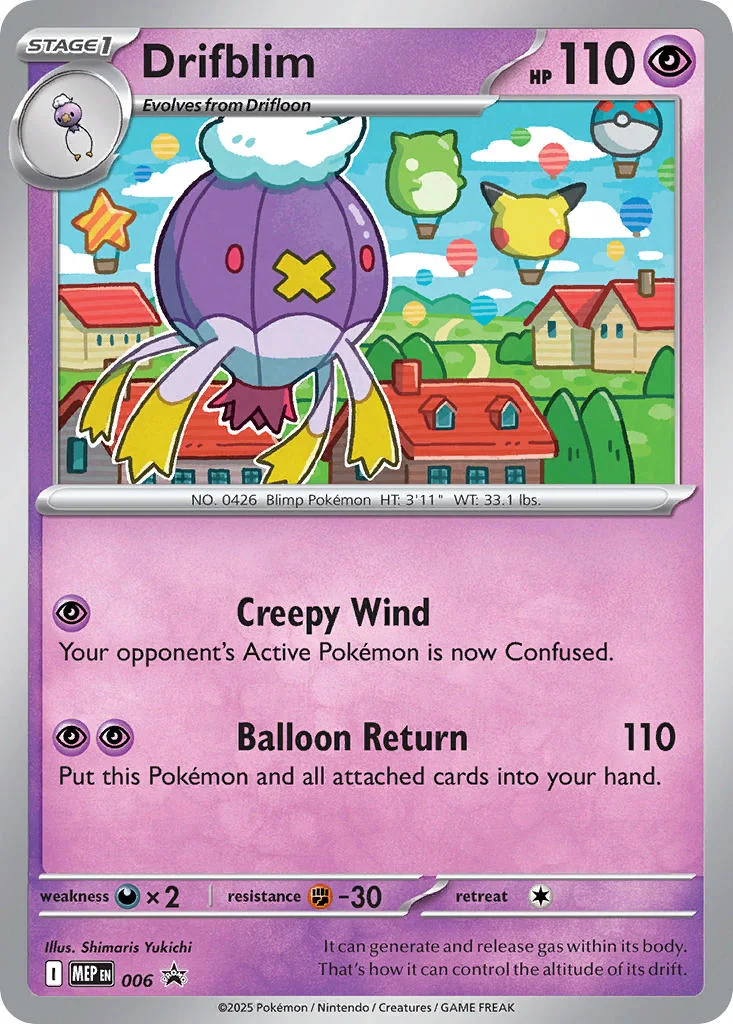 Drifblim – Mega Evolution Promo nr 006 (Single Pack Blister)