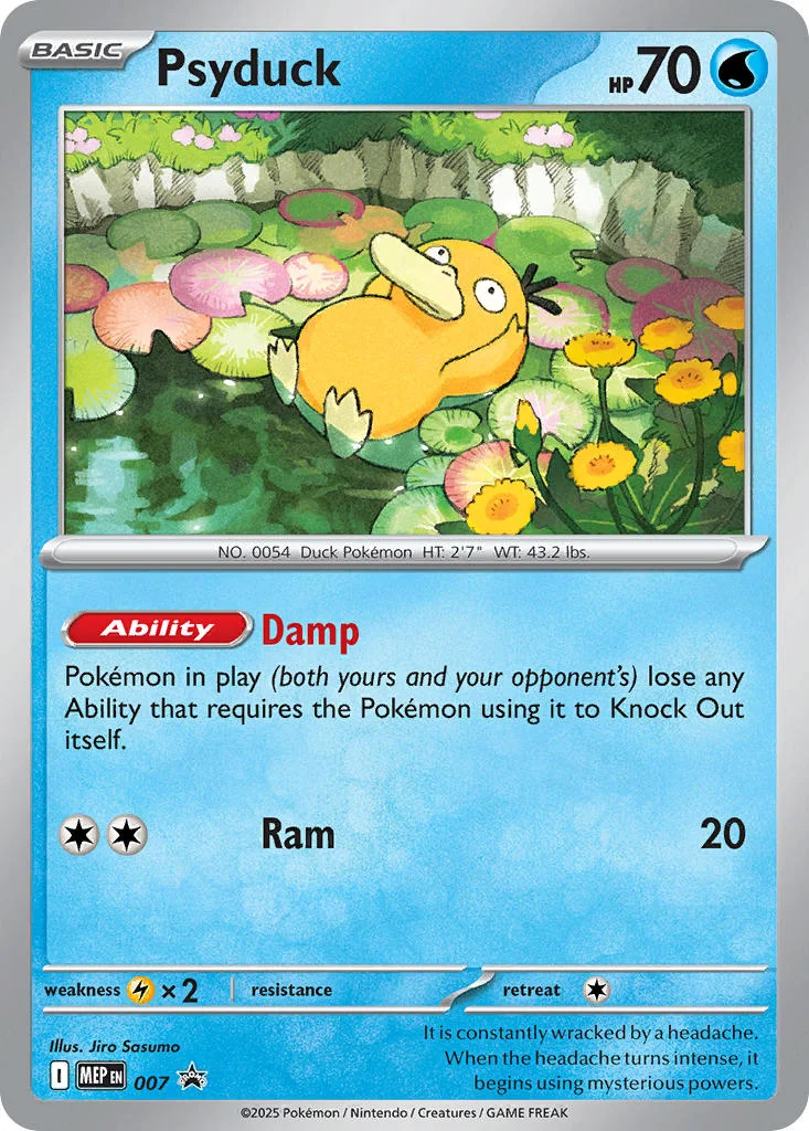 Psyduck – Mega Evolution Promo nr 007 (3-Blister Pack)