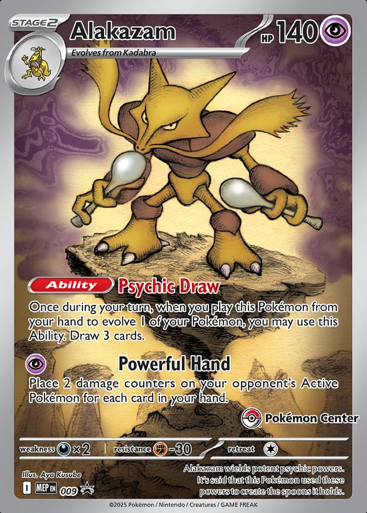 Alakazam – Mega Evolution Promo nr 009 (ETB Promo (Mega Gardevoir))