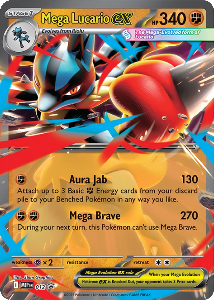 Mega Lucario ex – Mega Evolution Promo nr 012 (Mega Lucario ex Figure Collection)