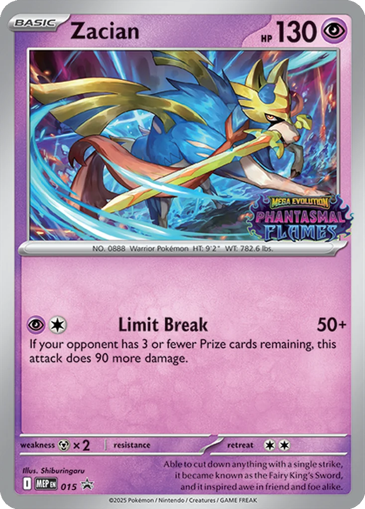 Zacian – Mega Evolution Promo nr 015 (Build & Battle Deck Promo)