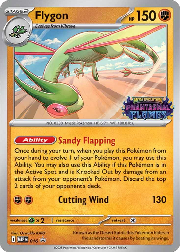 Flygon – Mega Evolution Promo nr 016 (Build & Battle Deck Promo)