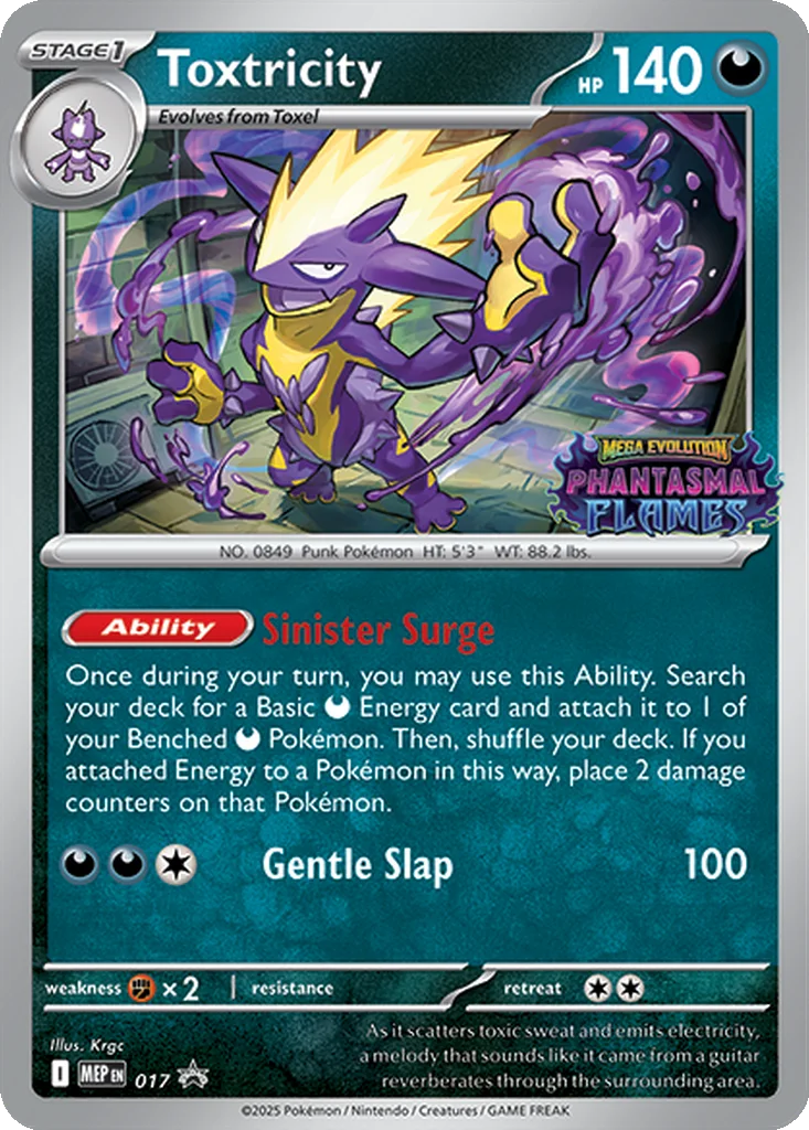 Toxtricity – Mega Evolution Promo nr 017 (Build & Battle Deck Promo)