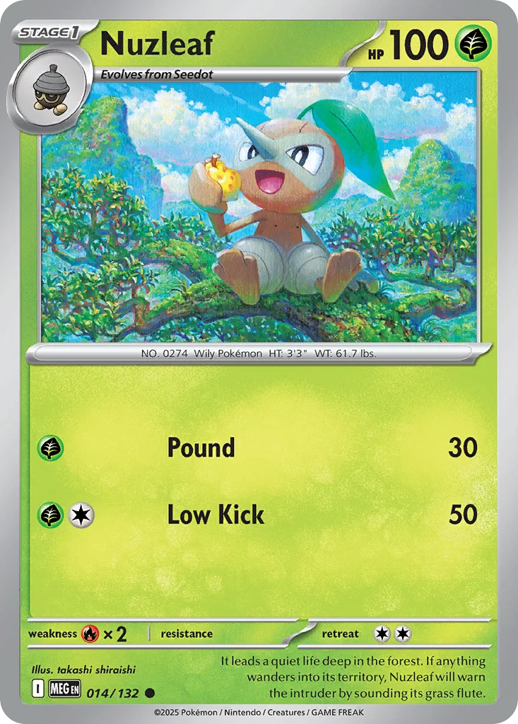 Nuzleaf – Mega Evolution nr 014/132 (Normal)