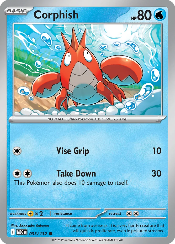 Corphish – Mega Evolution nr 033/132 (Normal)