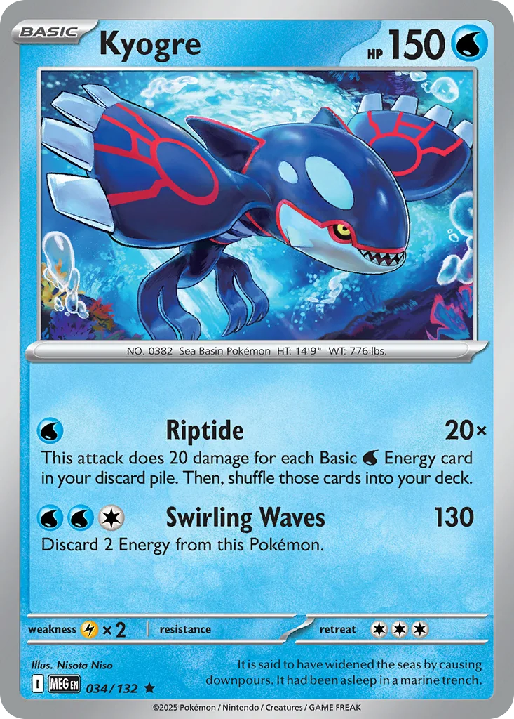 Kyogre – Mega Evolution nr 034/132 (Holo)