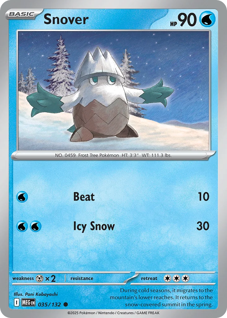 Snover – Mega Evolution nr 035/132 (Normal)