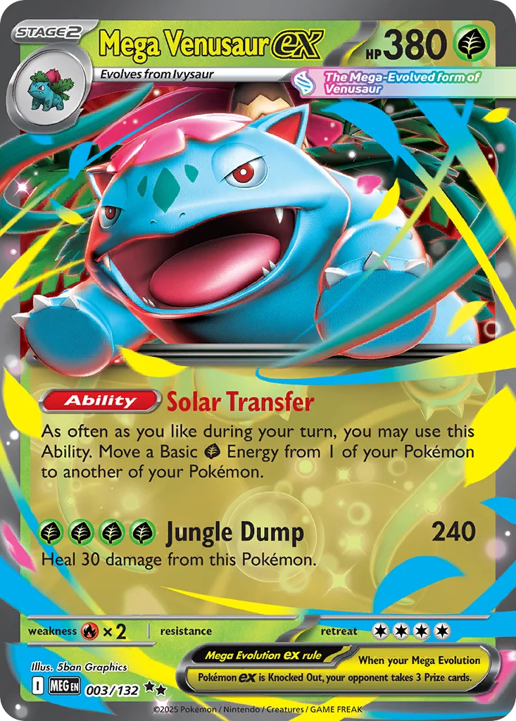 Mega Venusaur ex – Mega Evolution nr 003/132 (Holo)