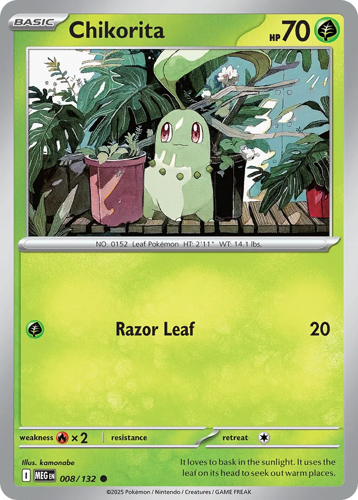Chikorita – Mega Evolution nr 008/132 (Normal)