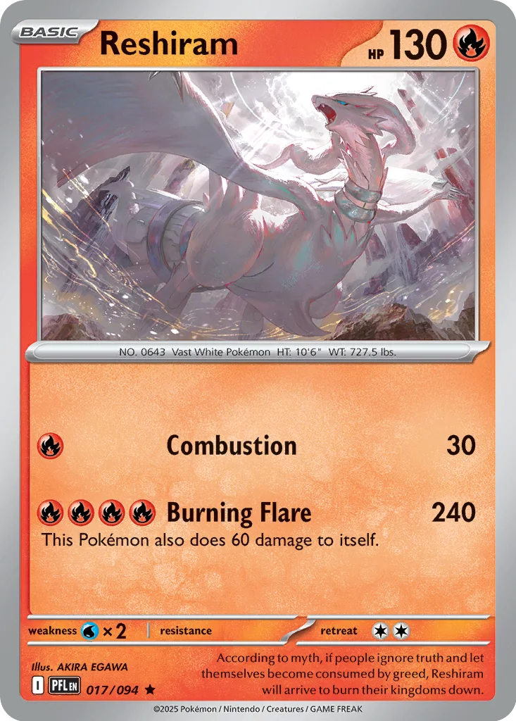 Reshiram – Phantasmal Flames nr 017/094 (Holo)